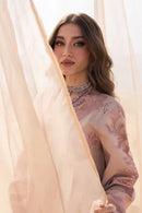 RANG RASIYA-3PC DHANAK CHIKANKARI EMBROIDERED SHIRT WITH DHANAK EMBROIDERED DUPATTA-SJ-4775