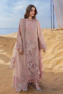 RANG RASIYA-3PC DHANAK CHIKANKARI EMBROIDERED SHIRT WITH DHANAK EMBROIDERED DUPATTA-SJ-4775