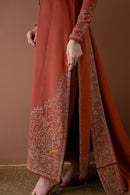 3PC LAWN EMBROIDERED SHIRT WITH LAWN EMBROIDERED DUPATTA AND TROUSER- 679