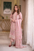 3PC - Lawn Unstitched Embroidered Aneela's Collection With Chiffon Dupatta - 701
