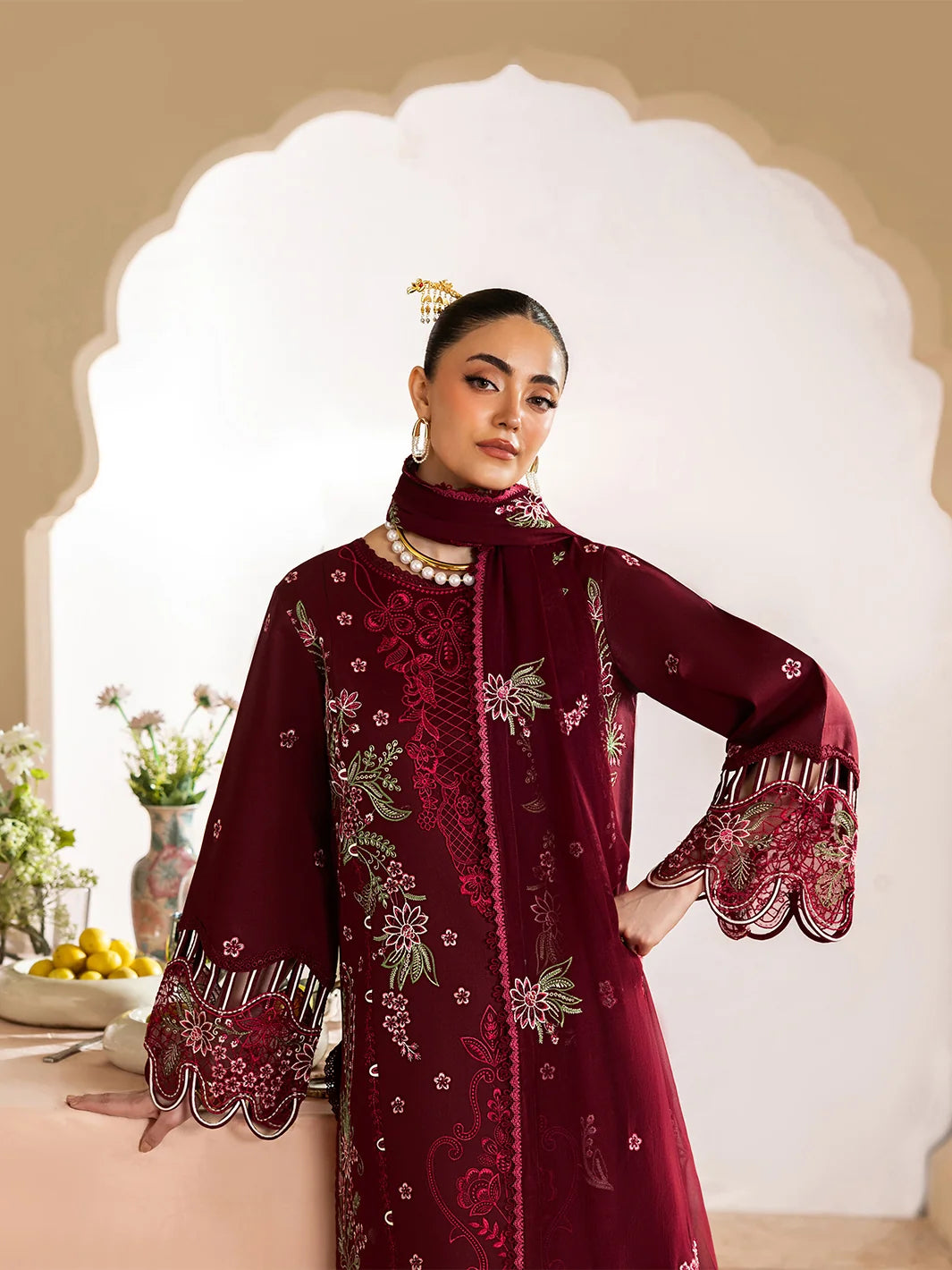 MAHNUR MORBAGH LUXURY WINTER'26 HEAVY EMBROIDERED UNSTITCHED 3PC-SJ-107