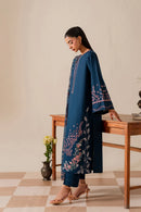 NOURA-3PC DHANAK EMBROIDERD SHIRT WITH HEAVY EMBROIDERED DUPATTA SJ-868