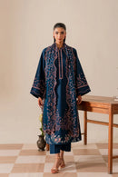 NOURA-3PC DHANAK EMBROIDERD SHIRT WITH HEAVY EMBROIDERED DUPATTA SJ-868