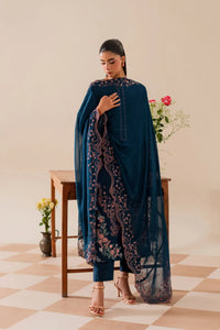 NOURA-3PC DHANAK EMBROIDERD SHIRT WITH HEAVY EMBROIDERED DUPATTA SJ-868
