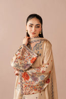 NOURA-3PC PREMIUM SILK HEAVY EMBROIDERED SHIRT WITH MEDIUM SILK EMB DUPPATA SJ-770