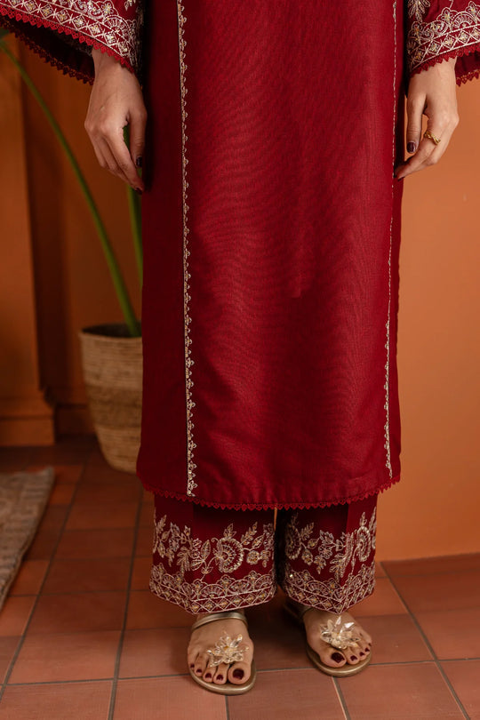 Dhanak - 2PC Embroidered Unstitch- 240