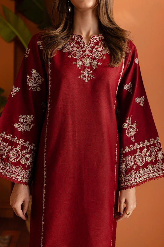Dhanak 2PC Embroidered Unstitch - 240 - Back