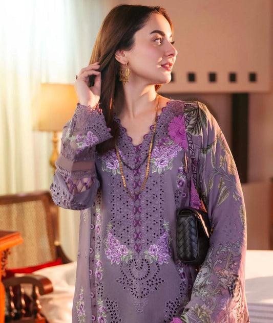 3PC Luxury Pure Lawn Embroidered Eid Collection - 2026 - Back