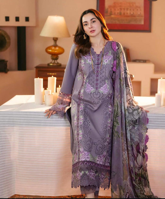 Luxury Pure DHANAK Embroidered Unstitched Collection - 2025W