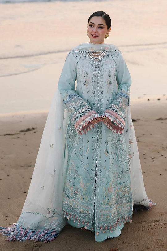 Lawn-3PC Embroidered Shirt With Khadi Net Embroidered Dupatta-  722