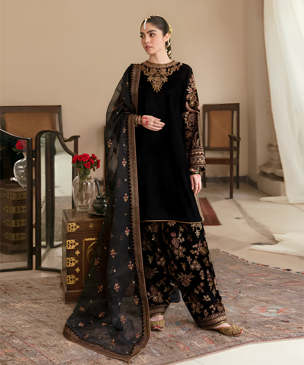 Velvet 3PC Embroidered-951