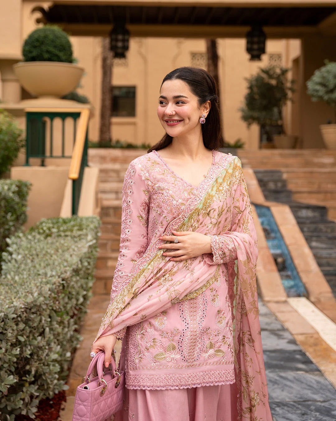 FAIZA SAQLAIN AYA EMBROIDERED LUXURY LAWN UNSTITCHED 3PC SUIT 725