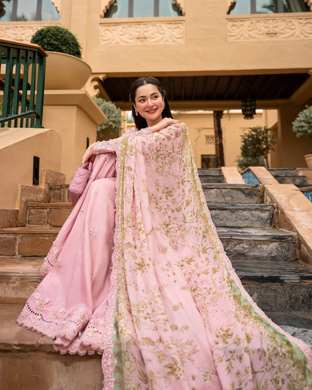 FAIZA SAQLAIN AYA EMBROIDERED LUXURY LAWN UNSTITCHED 3PC SUIT 725