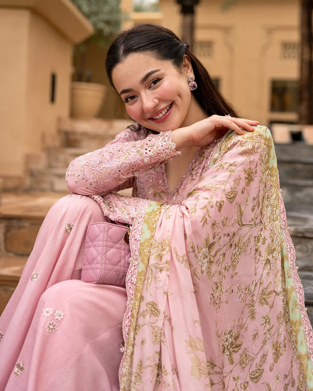 FAIZA SAQLAIN AYA EMBROIDERED LUXURY LAWN UNSTITCHED 3PC SUIT 725