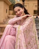 FAIZA SAQLAIN AYA EMBROIDERED LUXURY LAWN UNSTITCHED 3PC SUIT 725