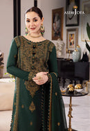Dhanak 3PC Embroidered With Chiffon Embroidered Dupatta-244