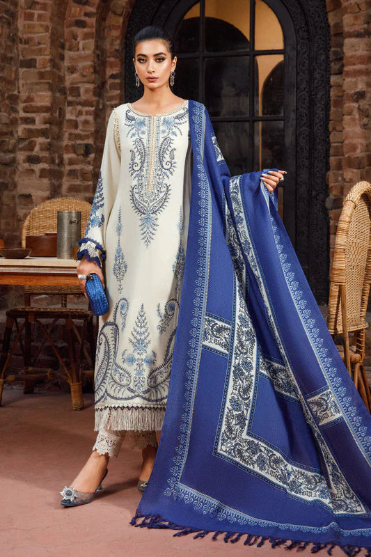 3PC KHADDAR EMBROIDERED SUIT - MB 715