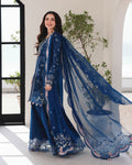 3PC Teal Lawn Chikankari Embroidered Unstitched Suit