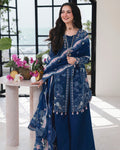 3PC Lawn Embroidered Unstitched Suit - 090