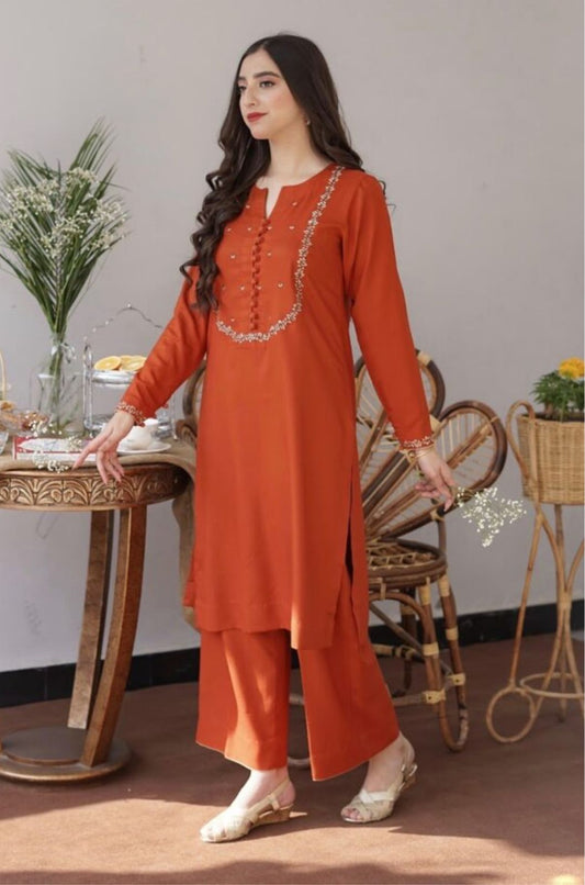 DHANAK UNSTITCH DRESS - 218B - Back