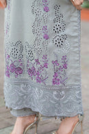 LAWN-3PC UNSTITCHED FULLY EMBROIDERED SHIRT WITH CHIFFON EMBROIDERED DUPATTA-1005